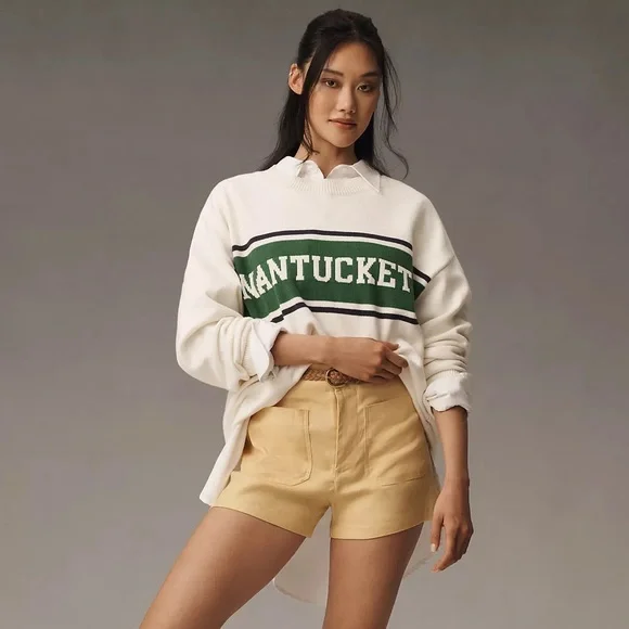 NWT The Colette Shorts by Maeve: Linen Edition - Picture 3 of 4